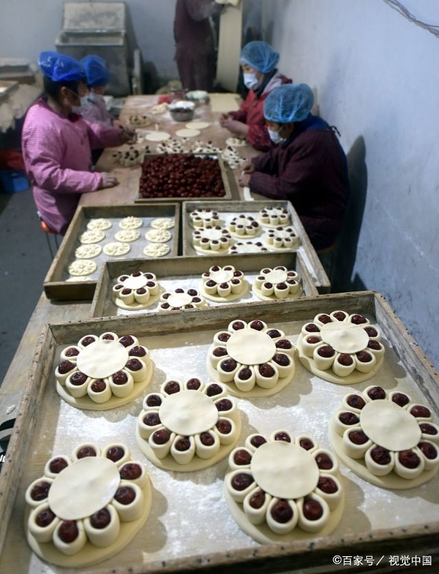 花糕枣山花馍俏销 咬上一口香味浓郁回味悠长 腊月收入可过万